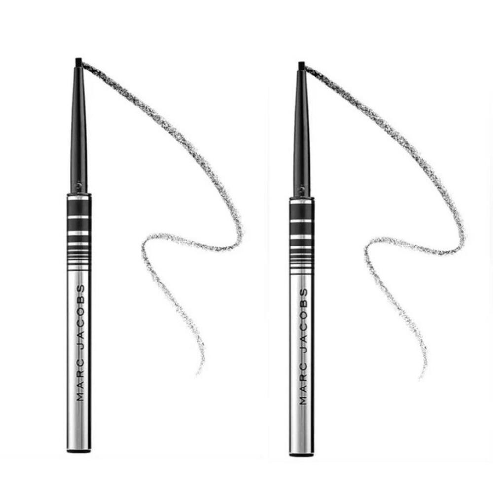 2x MARC JACOBS Fineliner Eyeliner Gel Eye Crayon BLACQUER Black Travel Size NEW